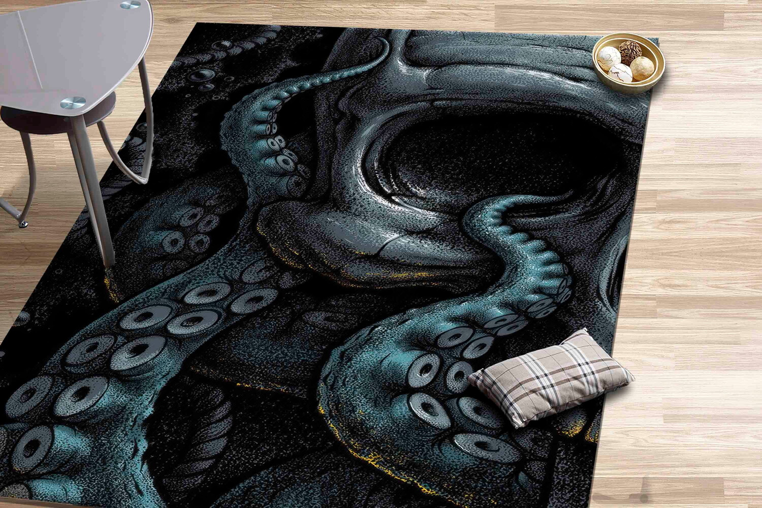 

Коврик в виде осьминога Kayra Export 120 x 180 см, черный