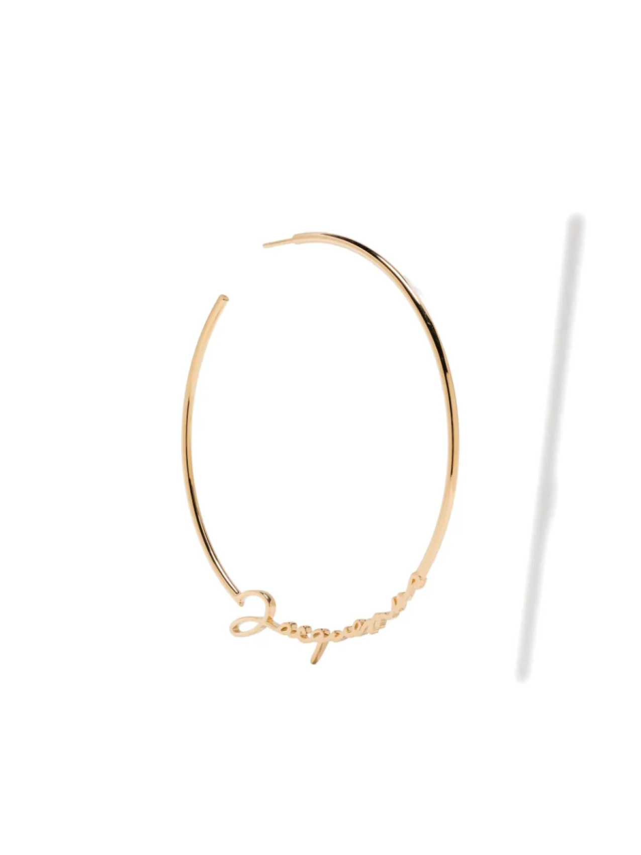 

Серьги-кольца с логотипом Jacquemus, золотой