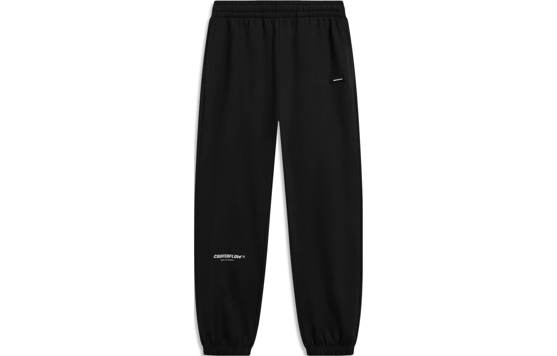 

Трикотажные спортивные брюки LiNing CF, мужские, черные