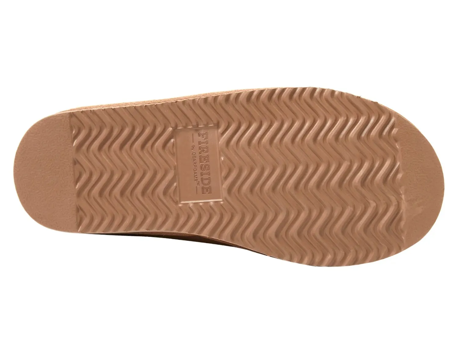 Тапочки Fireside by Dearfoams Greta Clog Slipper — женские, коньячного цвета — фото 3