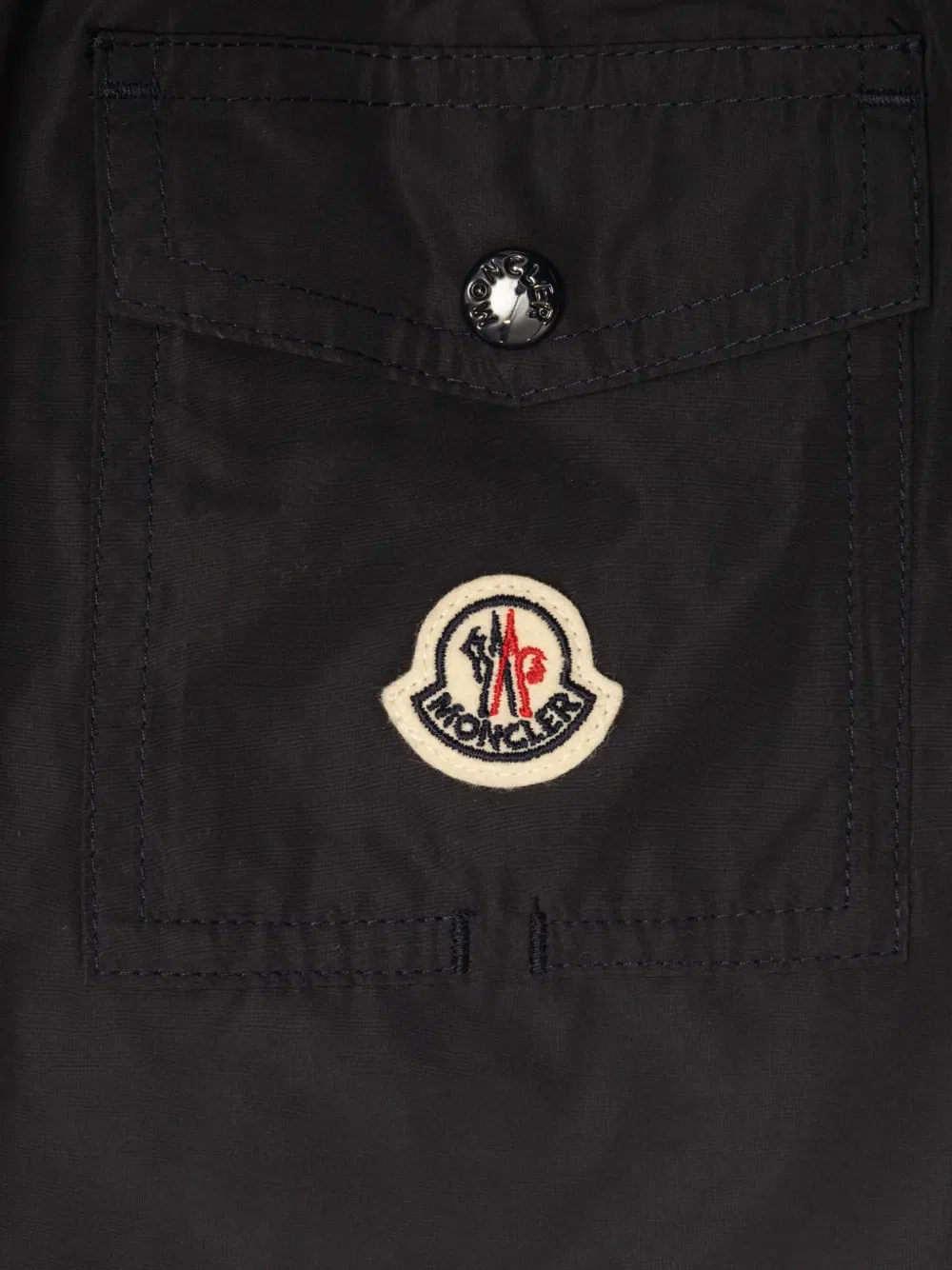 Плавки с вышитым логотипом Moncler Enfant, черный — фото 4