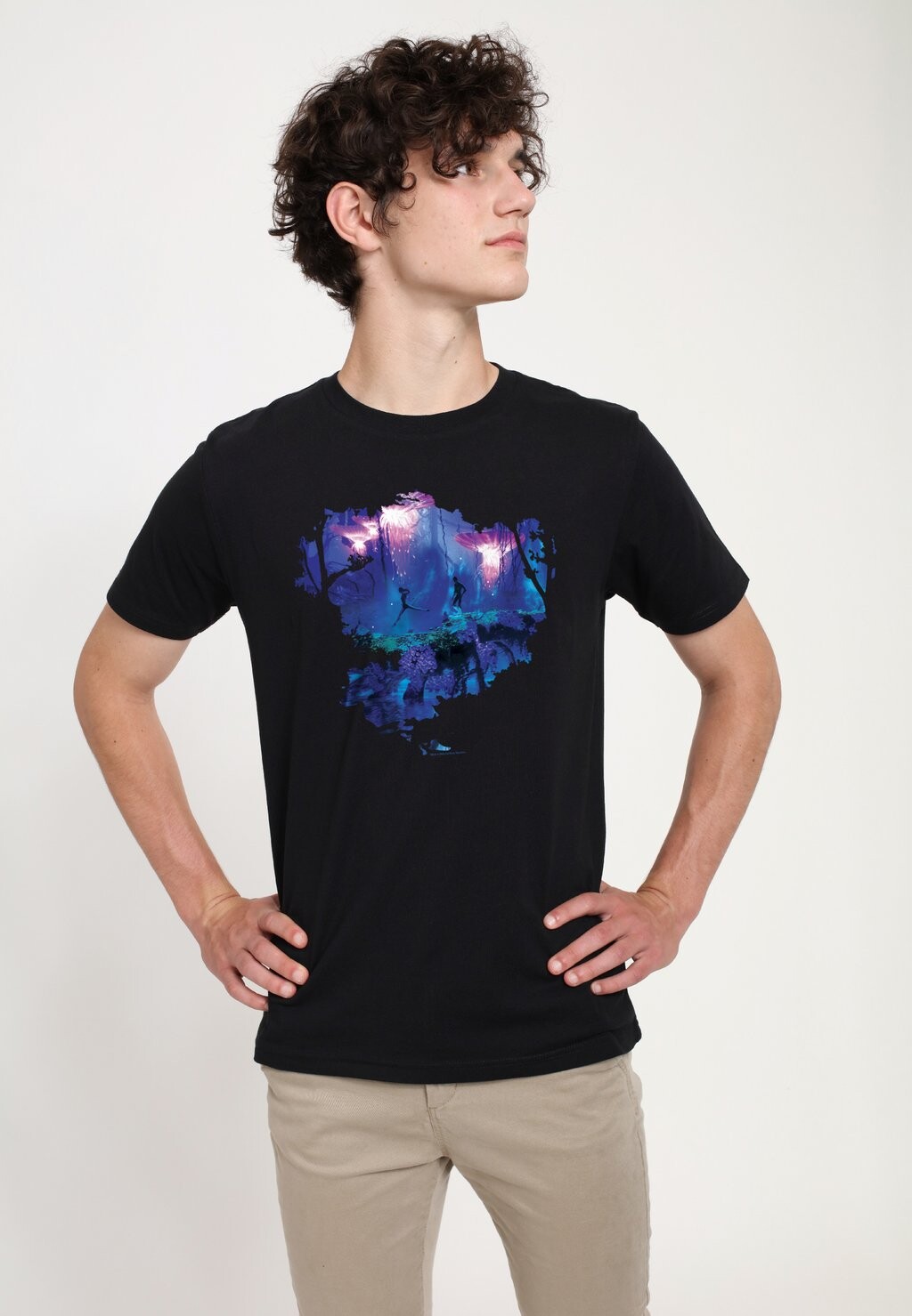 

Футболка с принтом AVATAR 1 JELLY FOREST UNISEX Henry Tiger, черный