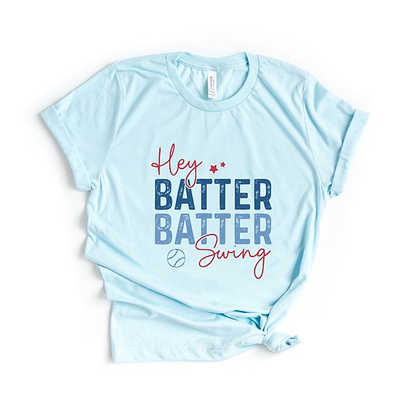 

Футболка с принтом Hey batter batter swing distressed Simply Sage Market, Ice Blue, Зеленый, Футболка с принтом Hey batter batter swing distressed Simply Sage Market, Ice Blue