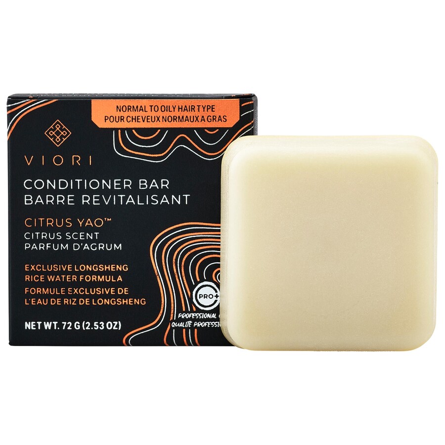

Твердый кондиционер для волос с добавлением рисовой воды Viori, 2.53 oz /80 g Citrus Yao: Clarifying Citrus Rice Water Conditioner Bar