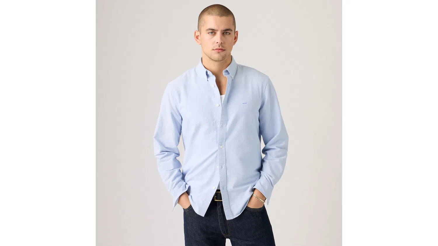 Настоящая рубашка на пуговицах Levi's, Blue
