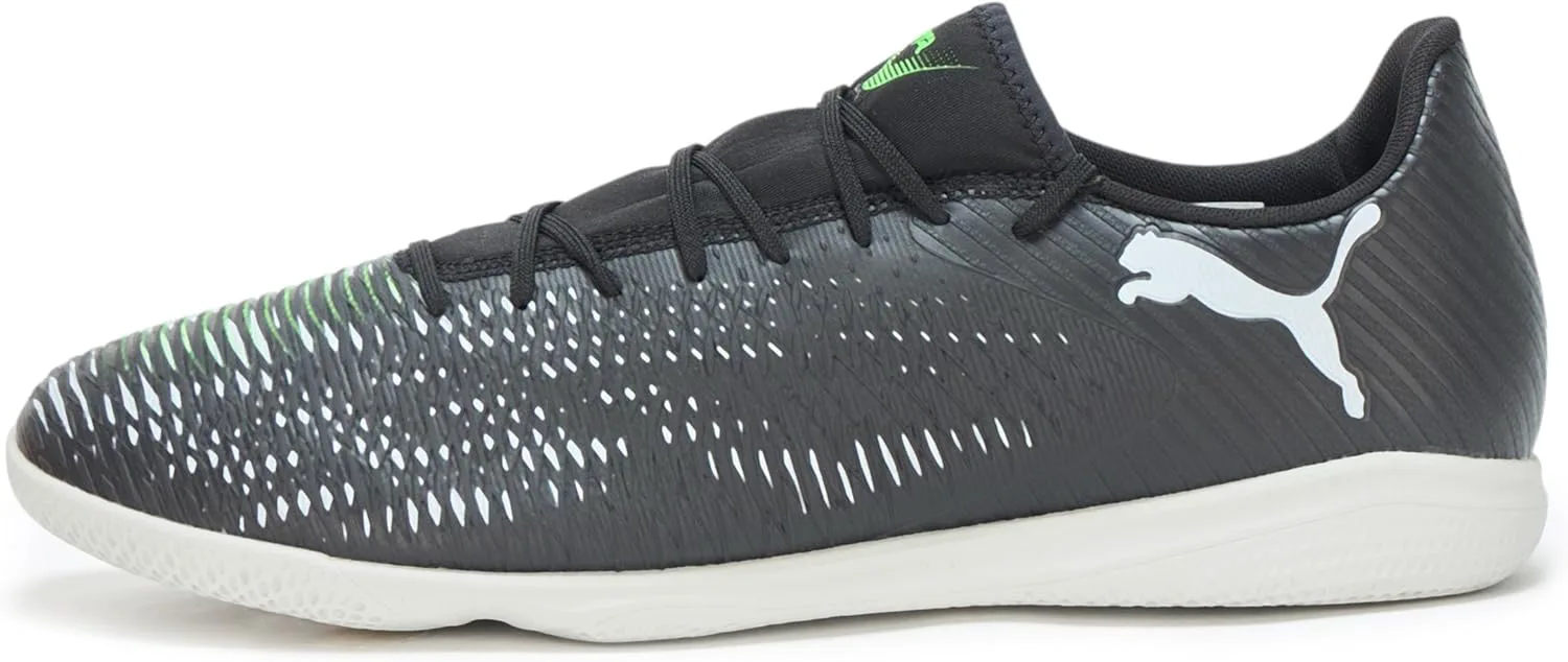 Мужские футзальные кроссовки Puma Future 8 Play, черный/светло-серый/зеленый — фото 2