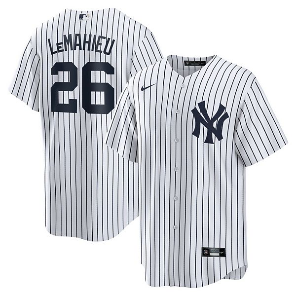 

Мужская белая реплика домашней футболки New York Yankees Джея Лемейю Nike