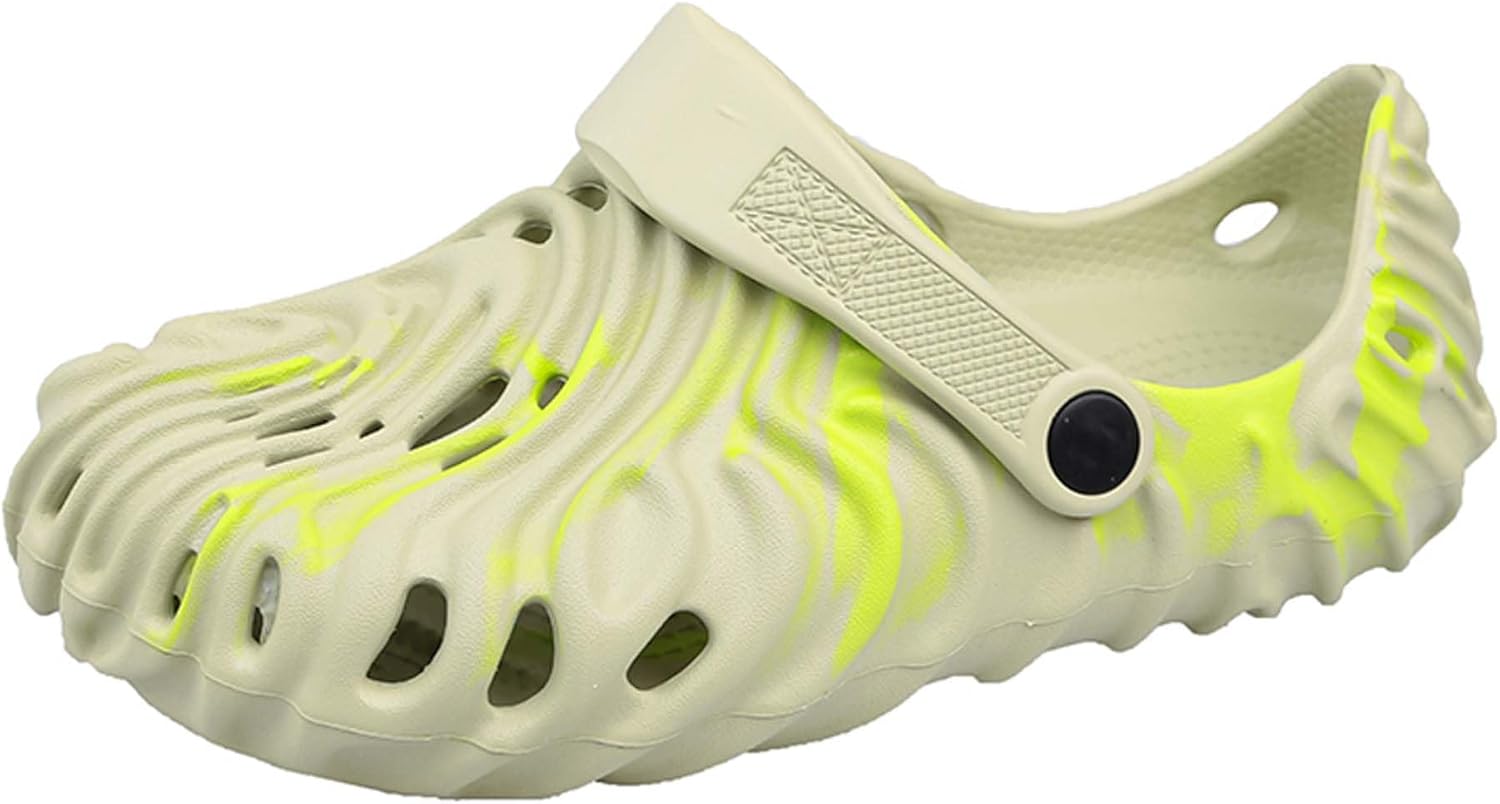 

Большие размеры, обувь для пар с камуфляжным рисунком, перфорированные для отпечатков пальцев, с противоскользящими носками, мягкой подошвой, пляжные сандалии Generic, зеленый