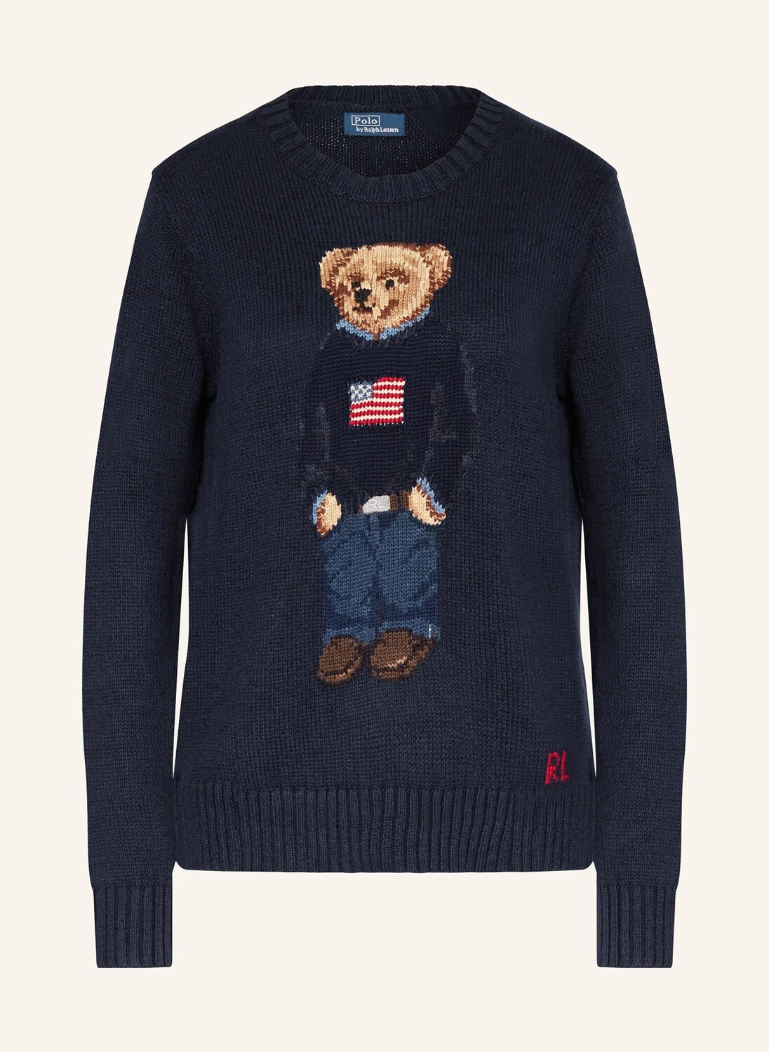 

Свитер с льном Polo Ralph Lauren, синий