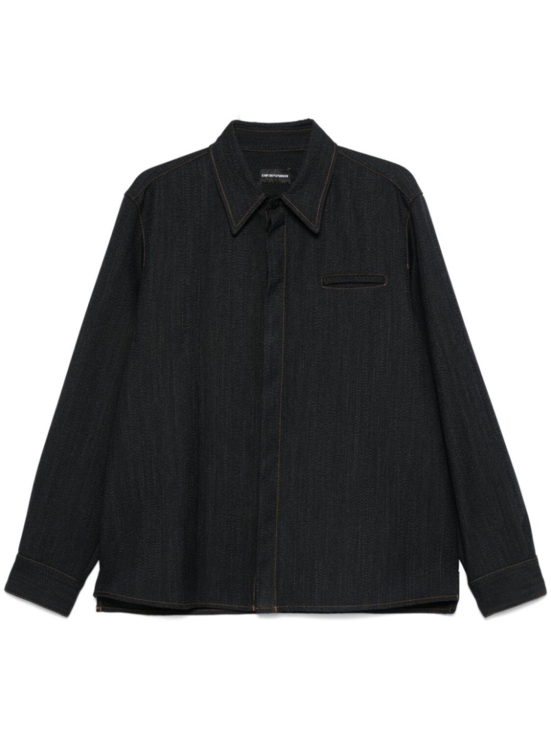 

Emporio Armani джинсовая рубашка, синий