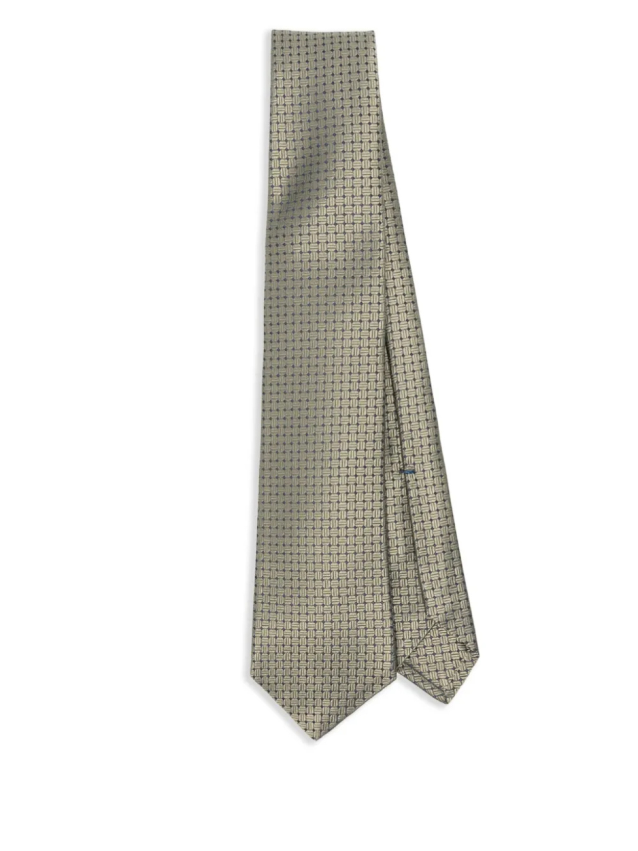 

Kiton жаккардовый галстук с узором, зеленый