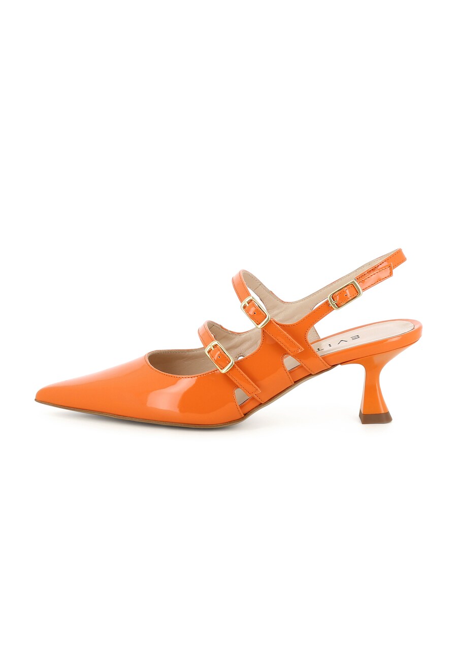 Туфли-лодочки с открытой пяткой EVITA PERLA, Orange