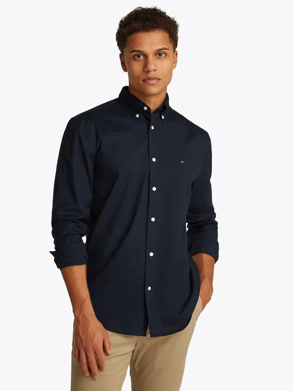 Рубашка core flex solid Tommy Hilfiger, Desert Sky