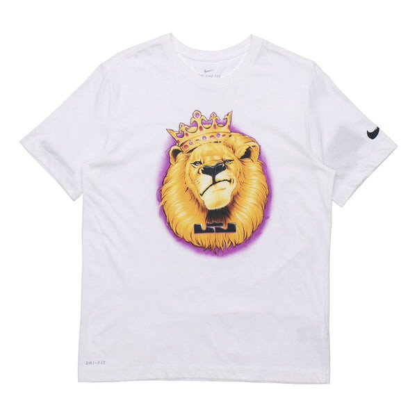 

Футболка lbj dry tee james printed tee men white Nike, белый