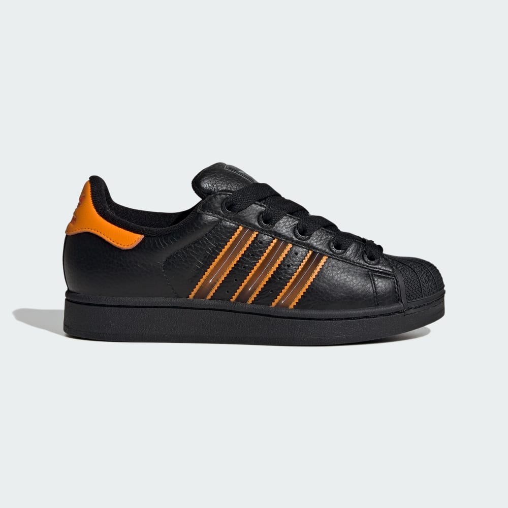 Кроссовки Adidas Superstar II Shoes, цвет Core Black/Crew Orange/Semi Impact Orange