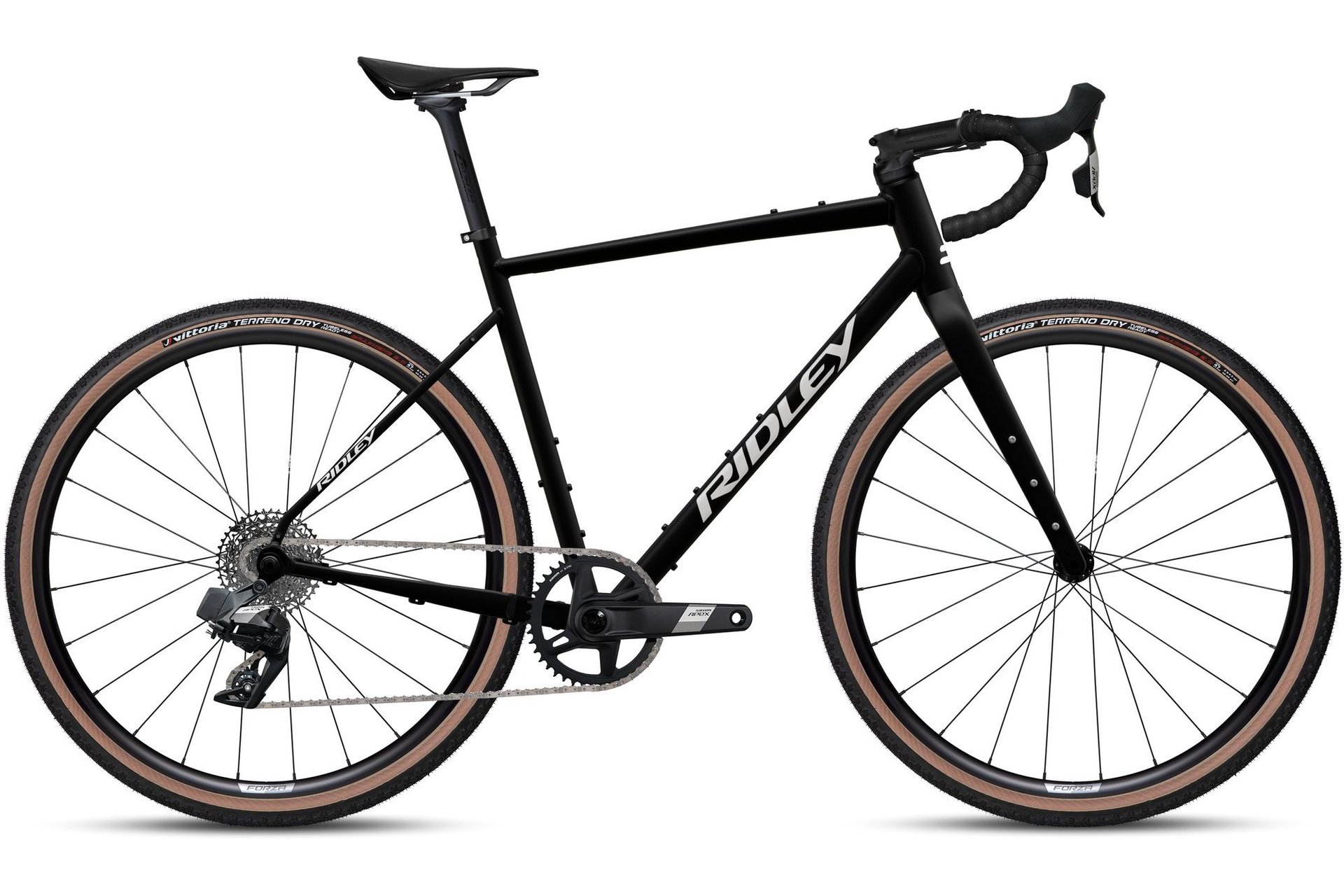 

Гравийный велосипед Ridley Kanzo adventure alu - sram apex xplr axs - 28 дюймов - diamant, schwarz | black / pc8 / kav01am