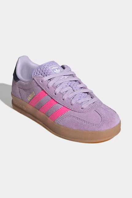 Кроссовки детские GAZELLE INDOOR Adidas Originals, фиолетовый — фото 2
