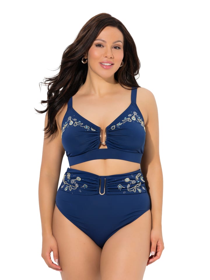 

Ulla Popken Мягкий бюстгальтер темно-синего цвета