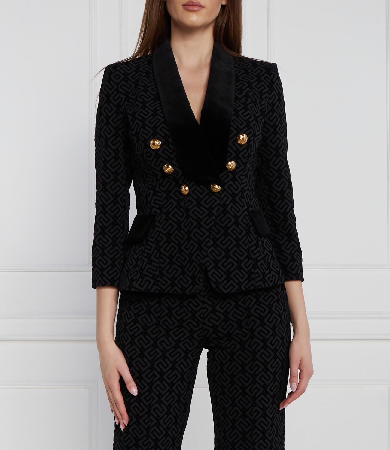 

Блейзер Elisabetta Franchi Slim Fit, цвет grafite