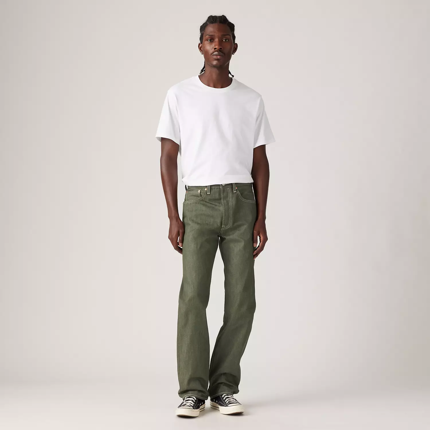501 Original Shrink-to-Fit мужские джинсы Levi's, цвет Green — фото 2