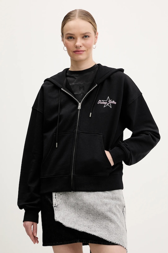 

Хлопковая толстовка Guess Jeans, черный