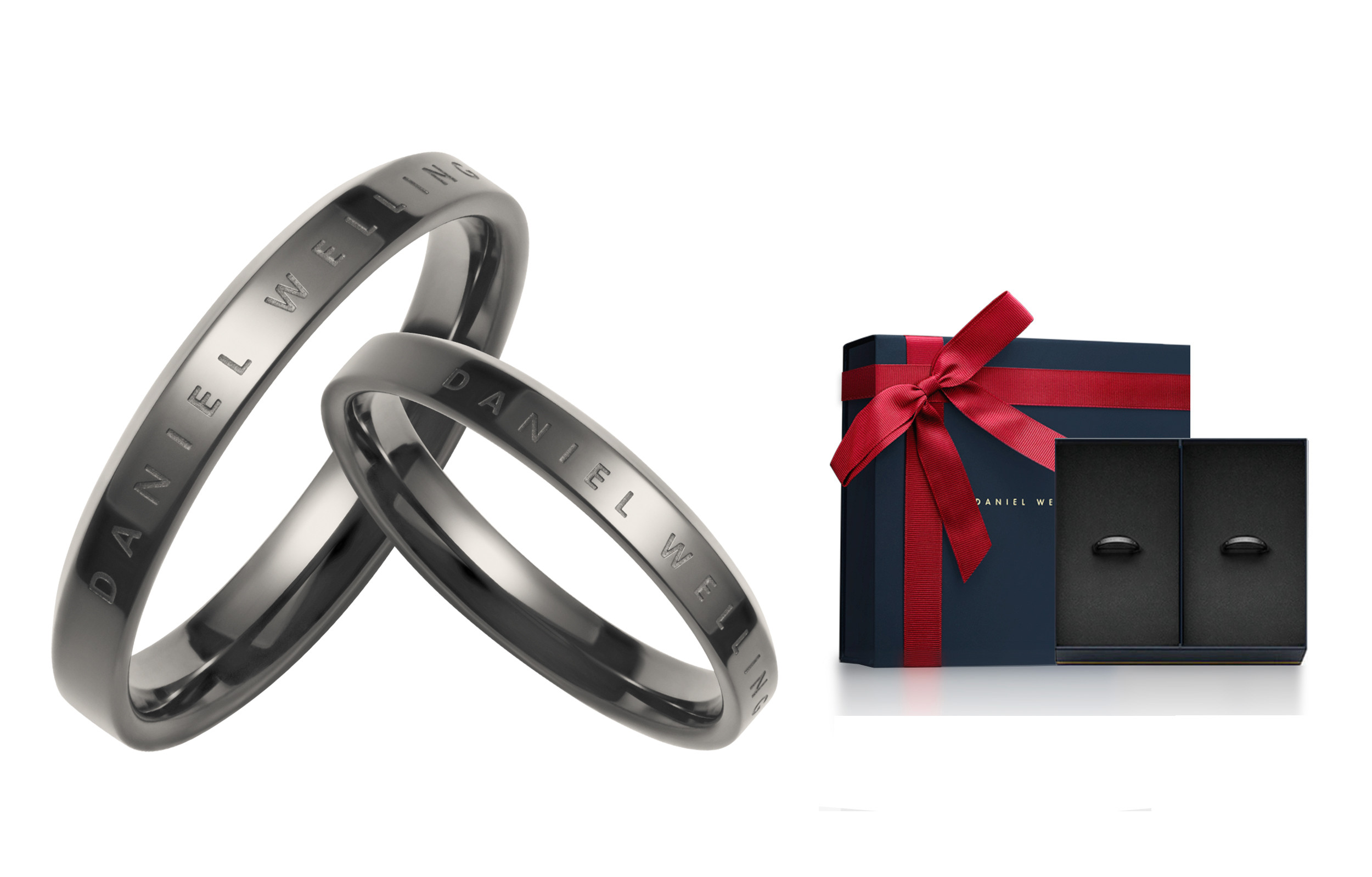 

Кольца Daniel Wellington Alloy Unisex Space Gray DW/DanielWellington, серый