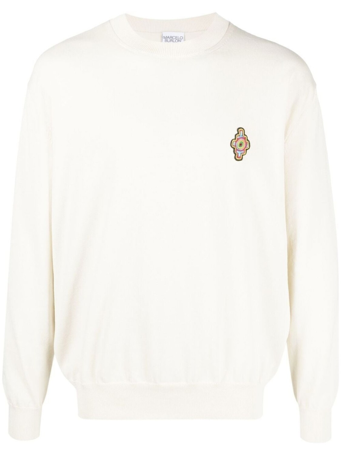 

Marcelo Burlon County of Milan джемпер Sunset Cross с круглым вырезом, белый