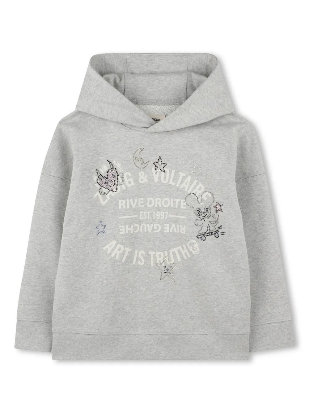 

Худи с логотипом Zadig & Voltaire Kids, серый