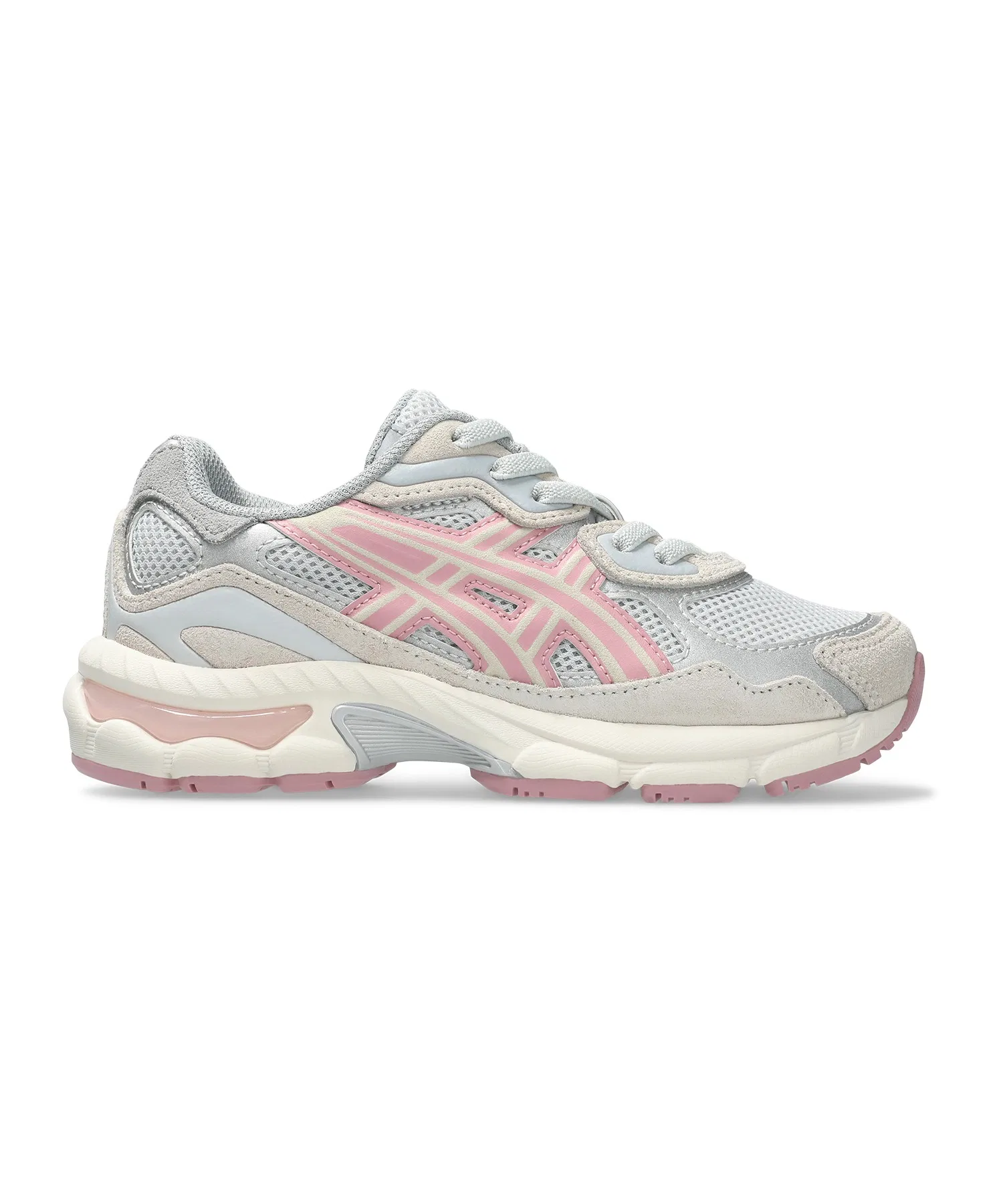 Детские кроссовки ASICS GEL-NYC PS серые с розовым — фото 3