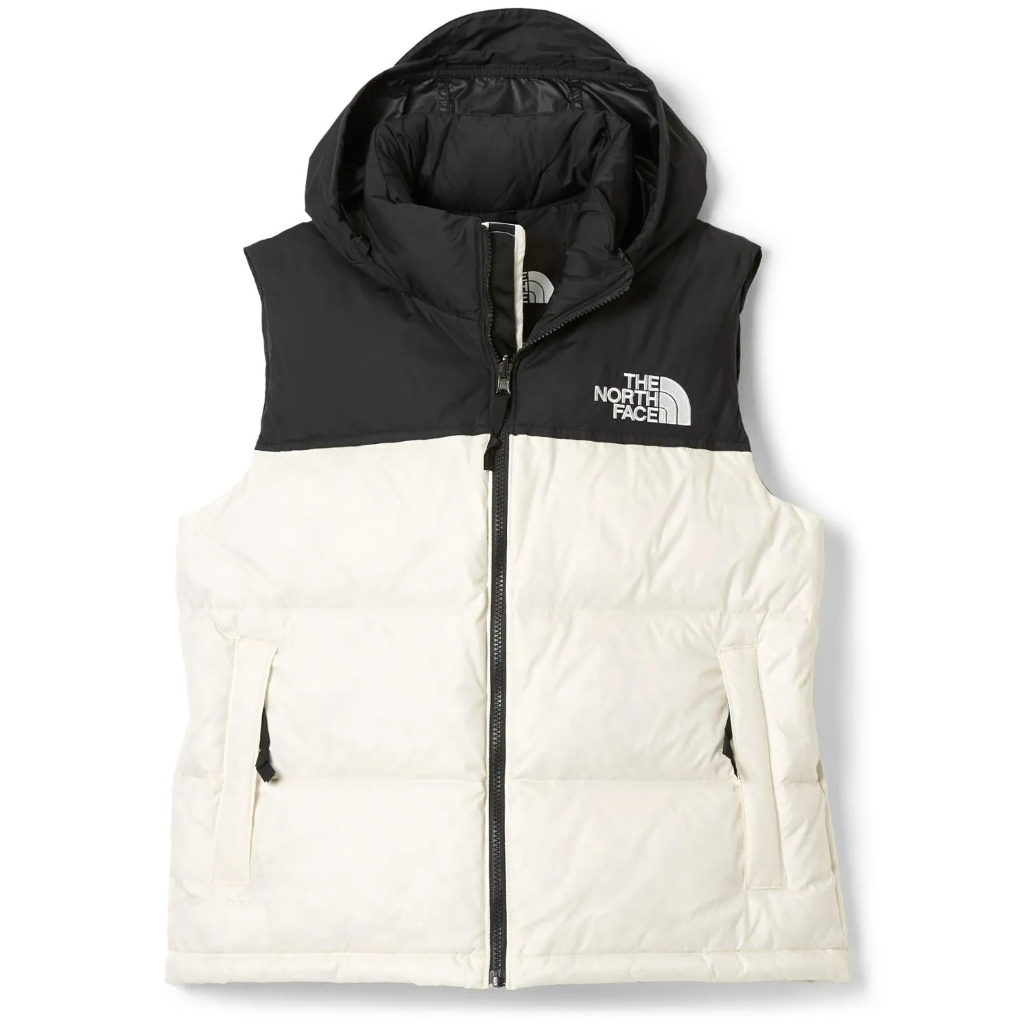 

Женская пуховая жилетка Retro Nuptse 1996 The North Face, White Dune/Tnf Black