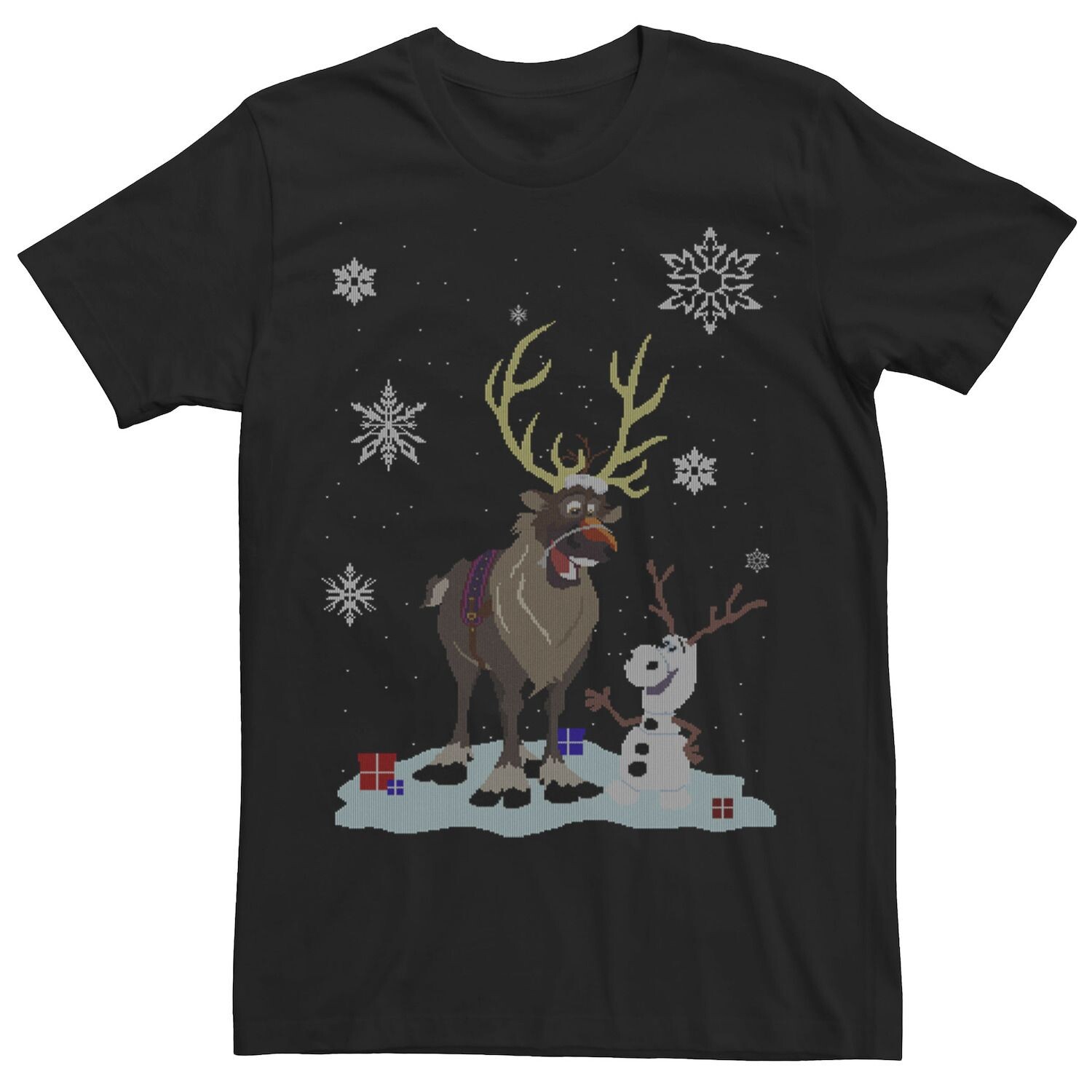 

Мужская футболка-свитер Ugly Sven Olaf Snowman Frozen Sven Olaf Disney