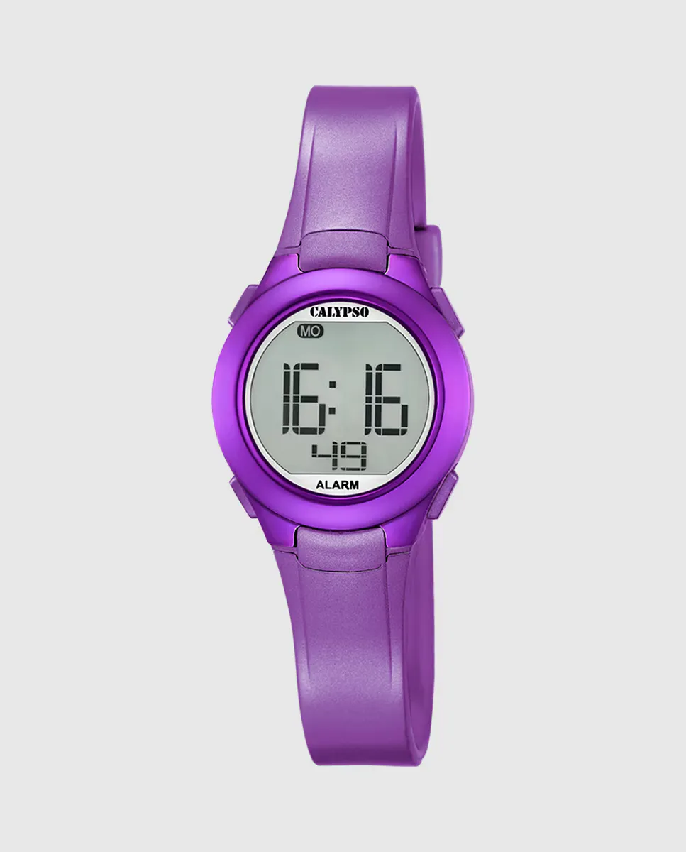 

K5677/2 Digital Crush Женские часы из фиолетового каучука Calypso