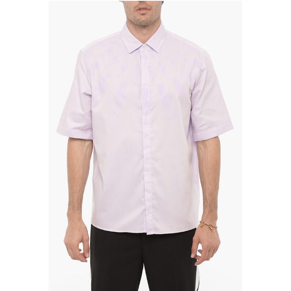 

Рубашка FAIRISLE THUNDERBOLT с короткими рукавами Neil Barrett, Purple