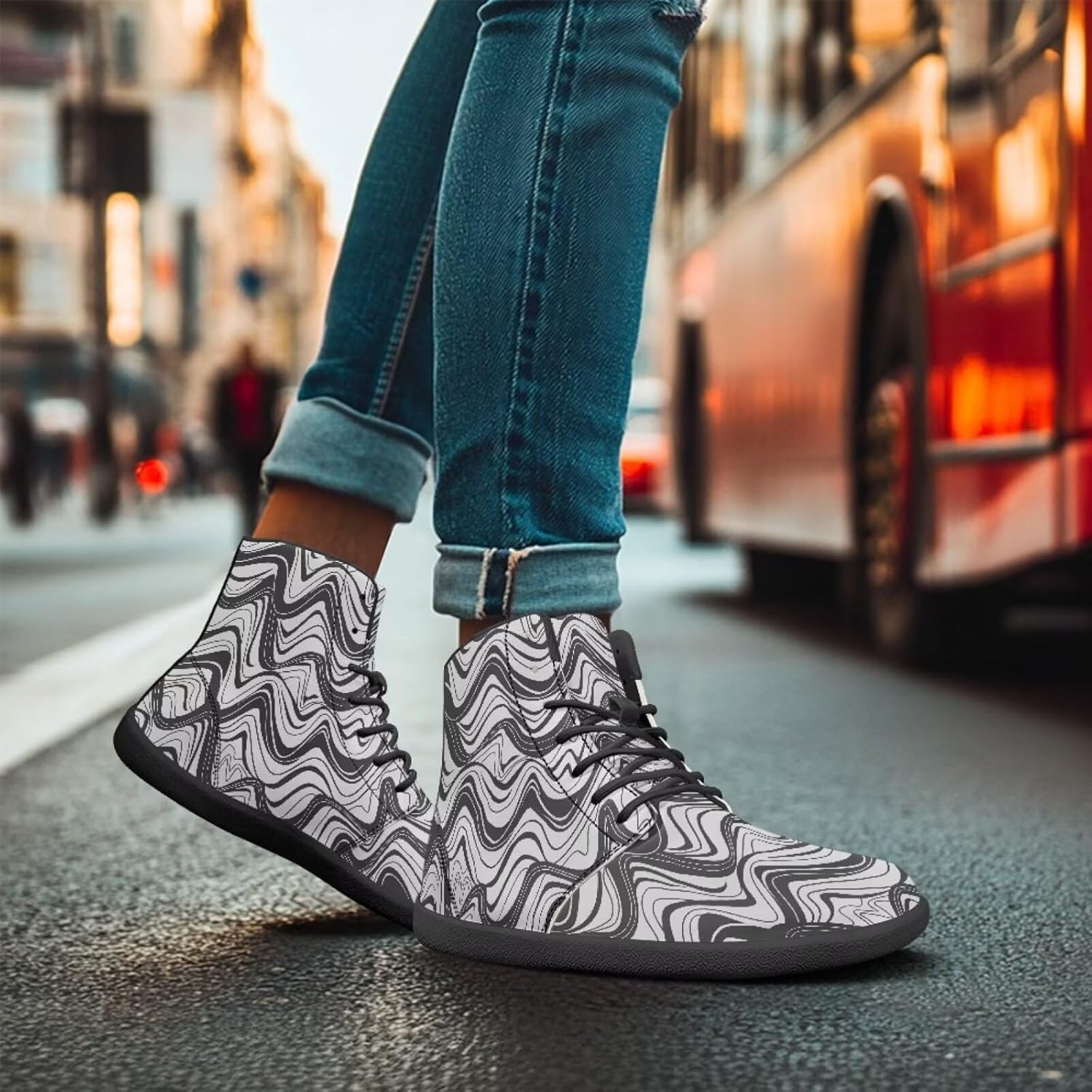Кроссовки Binienty Fashion Barefoot Flat для мужчин и женщин, серый — фото 4