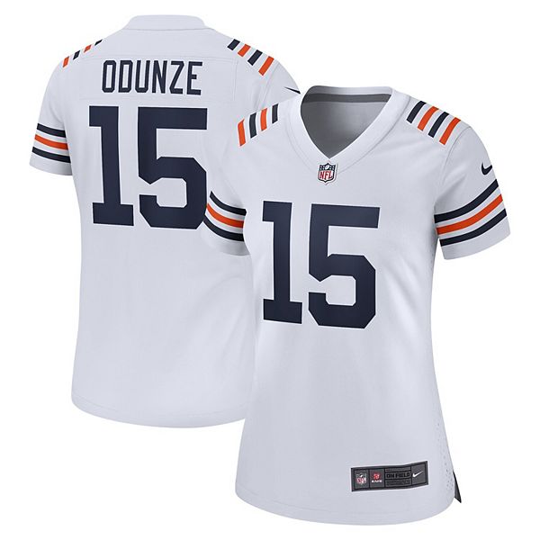 

Женская футболка Chicago Bears Rome Odunze белая Nike, Белый, Женская футболка Chicago Bears Rome Odunze белая Nike
