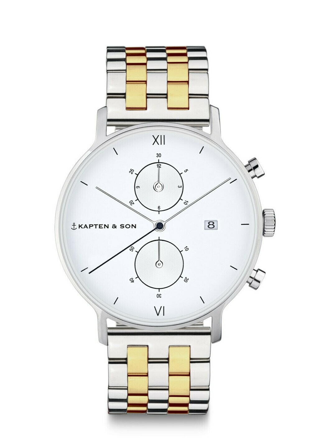 

Хронограф Chrono Kapten & Son, цвет silver gold coloured white