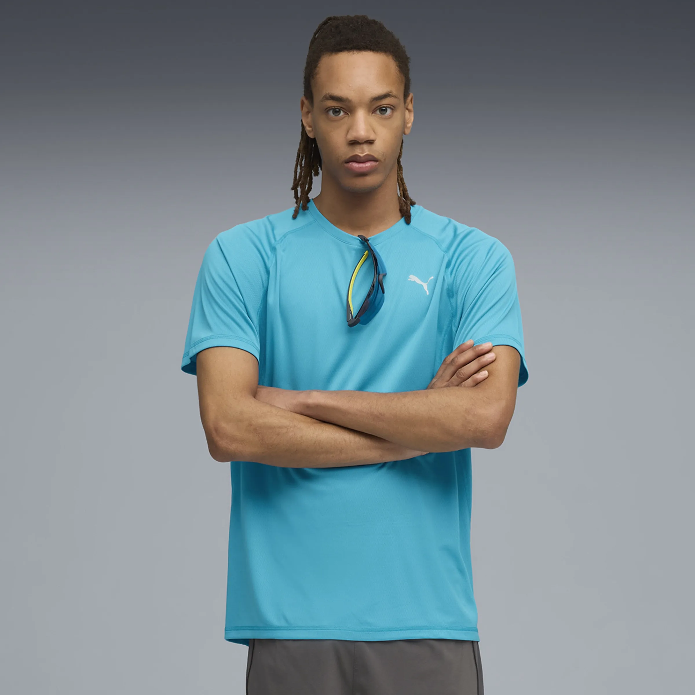 

Футболка мужская M RUN VELOCITY (полиэстер) Puma, синий