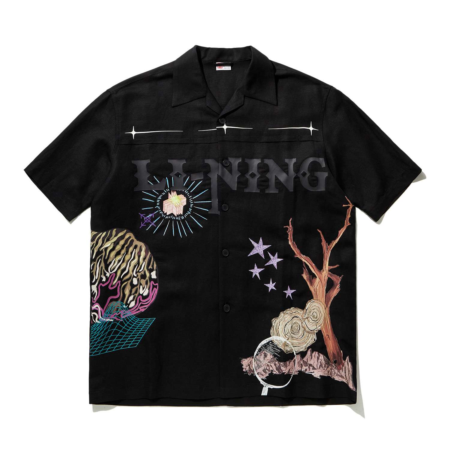 

Футболка унисекс черная LiNing