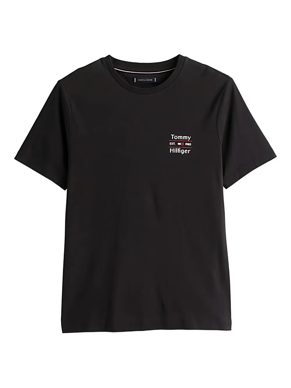 

Футболка с вышитым логотипом Tommy Hilfiger, черный