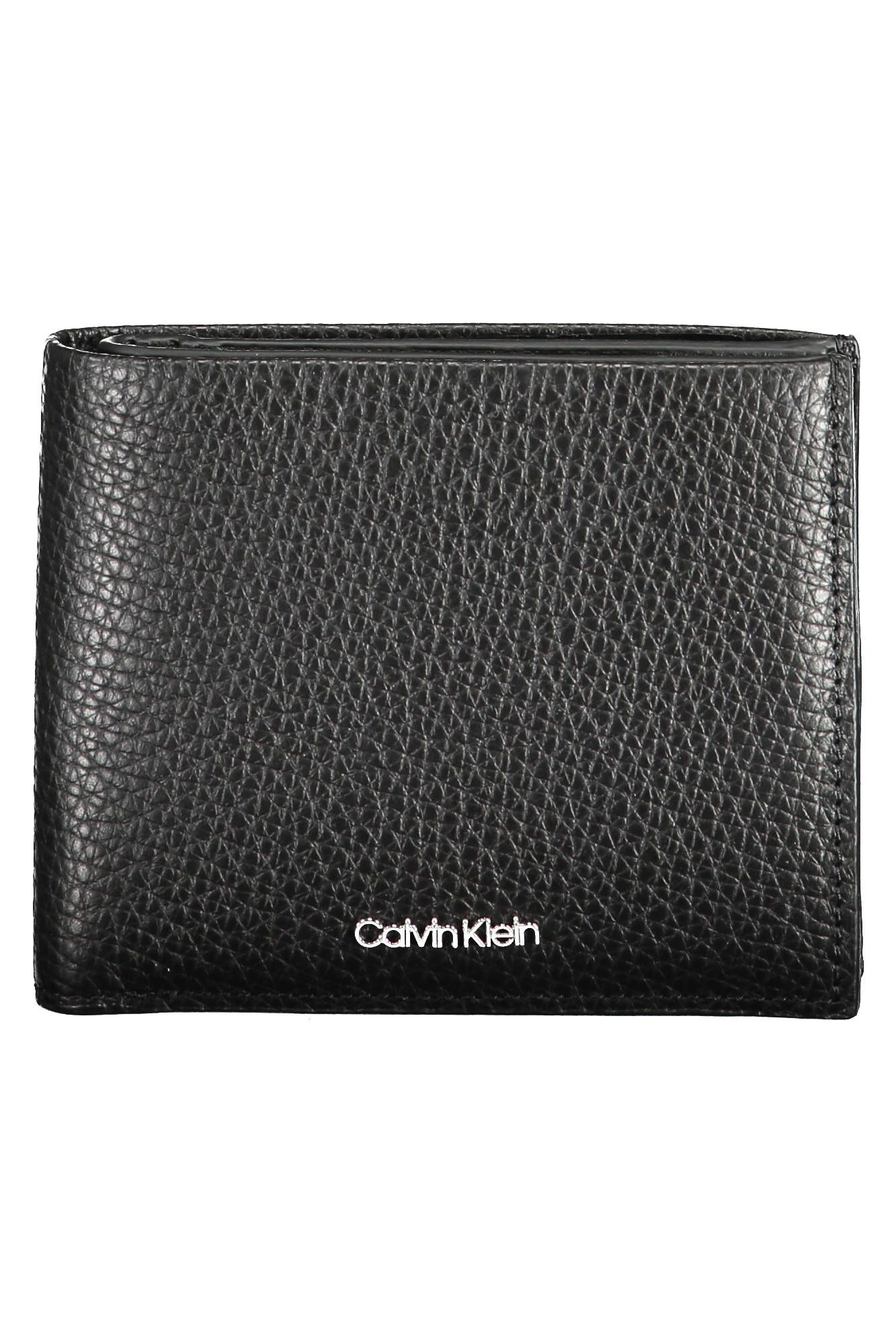 

Черный кожаный мужской кошелек Calvin Klein