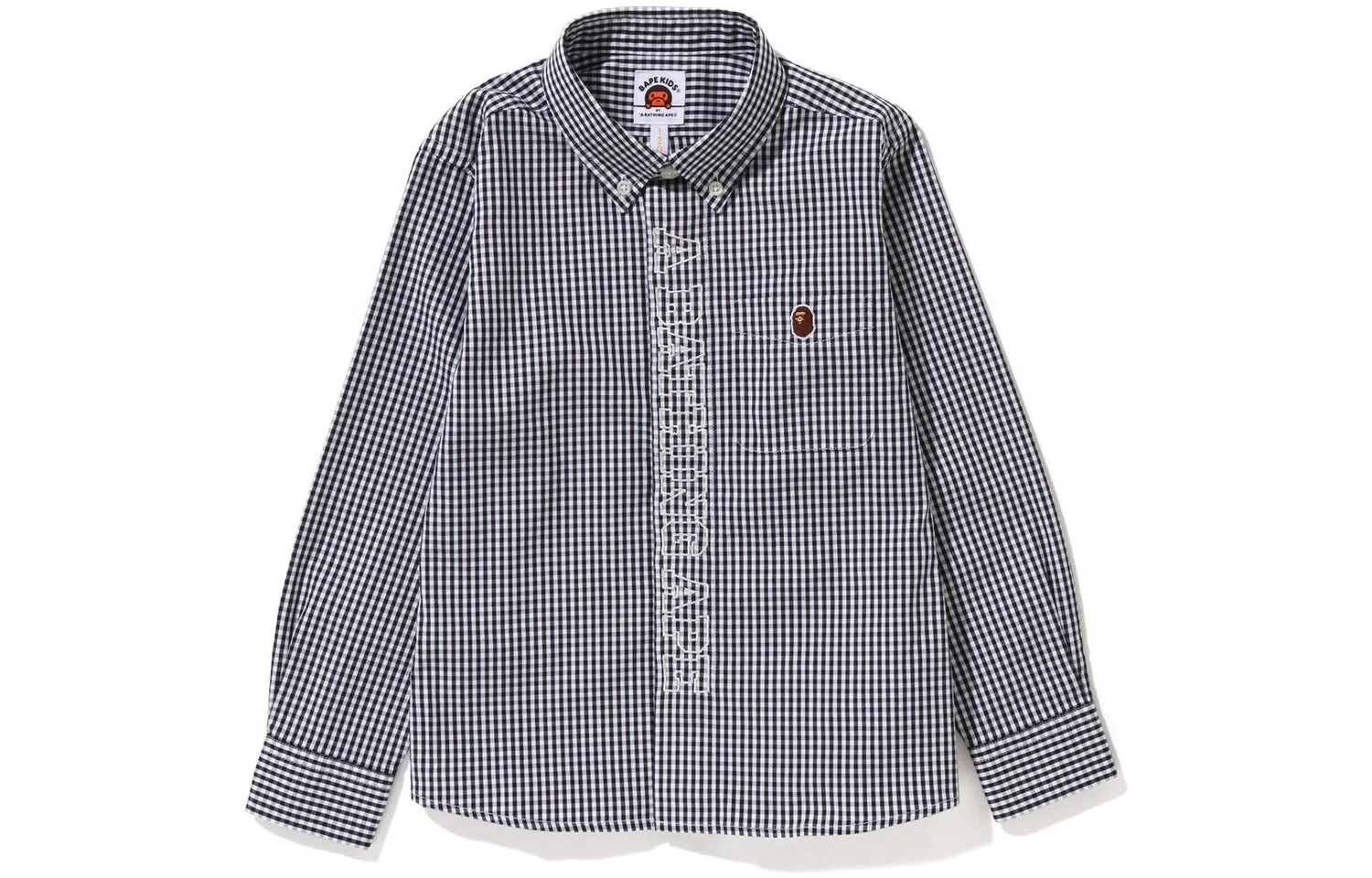 Детская рубашка A Bathing Ape, черный