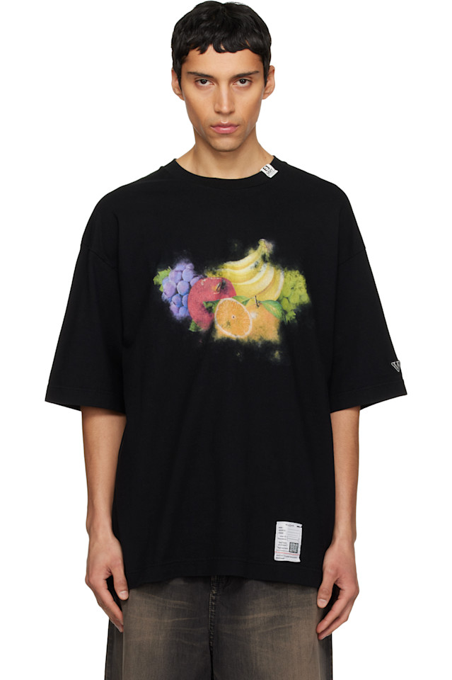 

Футболка с принтом фруктов Maison Mihara Yasuhiro, черный