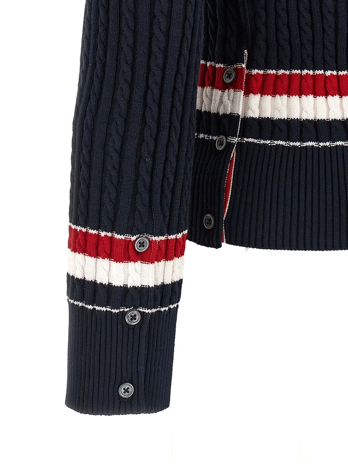 Свитер с интарсией RWB THOM BROWNE, синий — фото 4