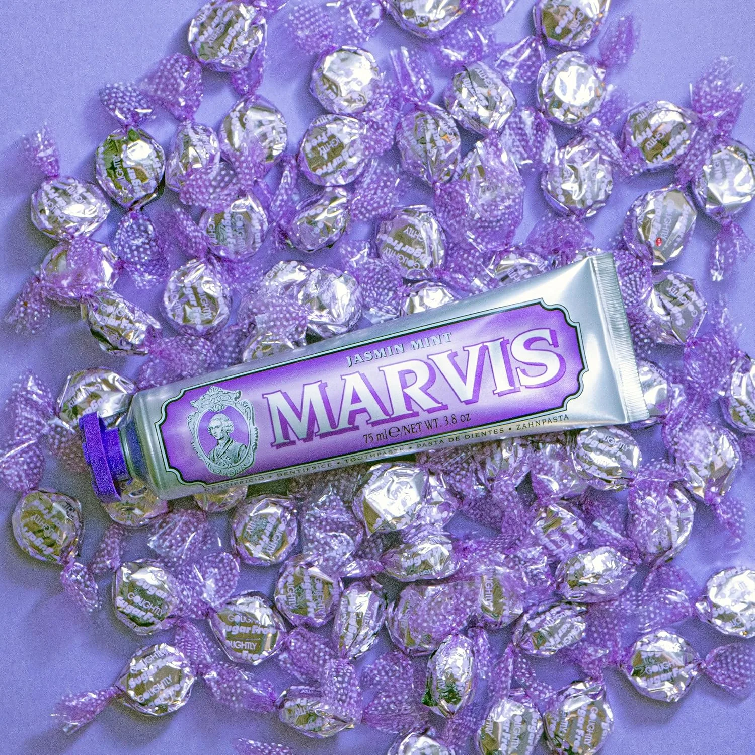 Зубная паста Marvis с ароматом жасмина и мяты 112 мл (1 шт.), white — фото 3