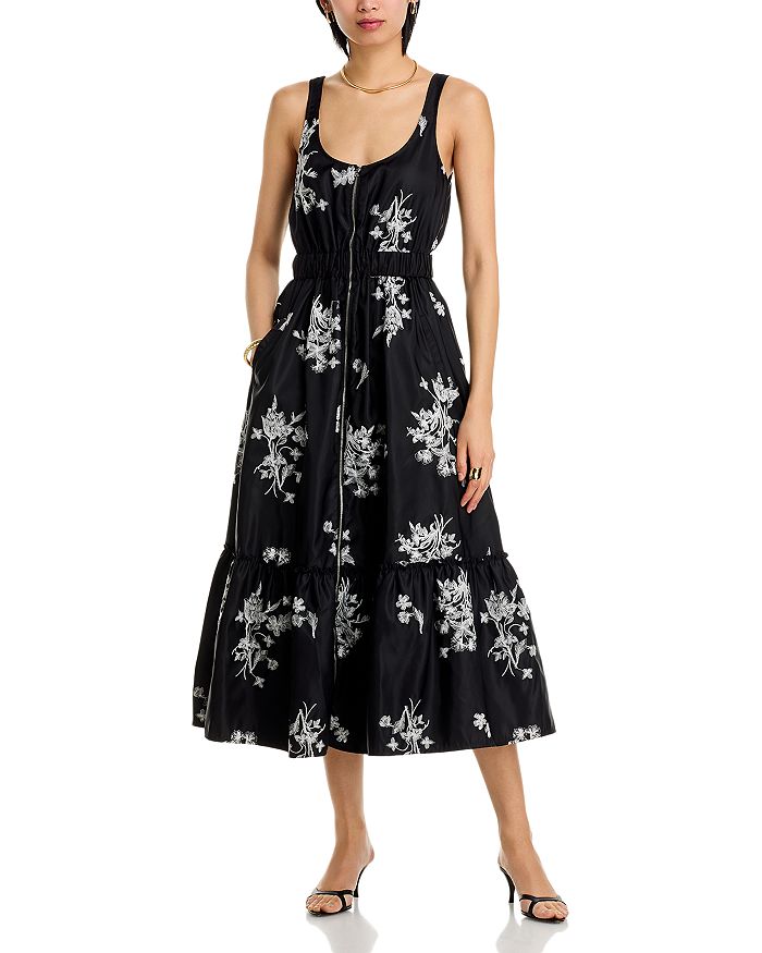 

"Wildflower Whimsy Vernetta Dress" – "Причудливый цветочный наряд Vernetta" Cinq à Sept, черный