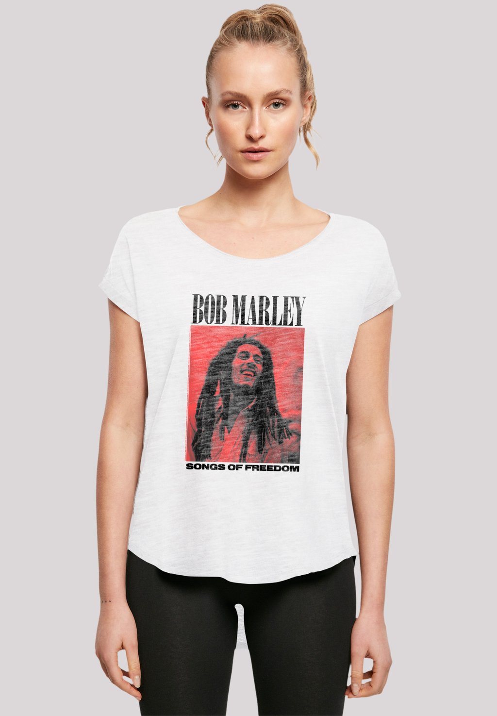 

Футболка с принтом BOB MARLEY SONGS OF FREEDOM REGGAE F4NT4STIC, белый