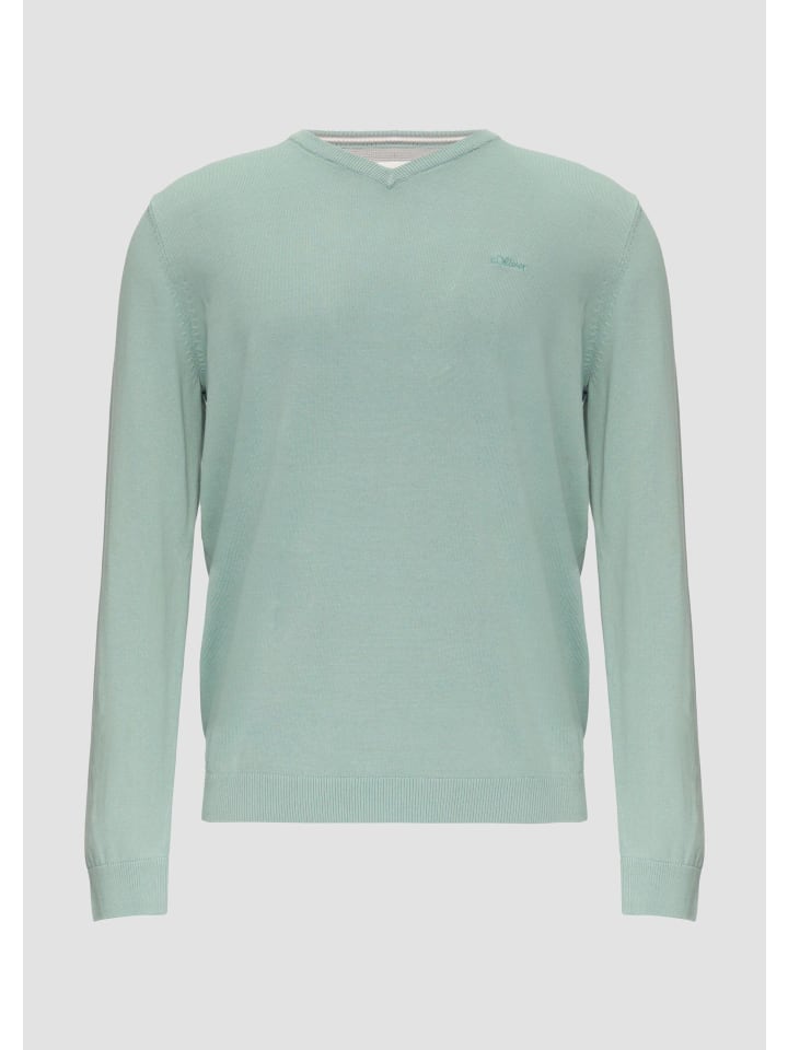 

Вязаный свитер в цвете 7211_шалфейно-зеленый s.Oliver