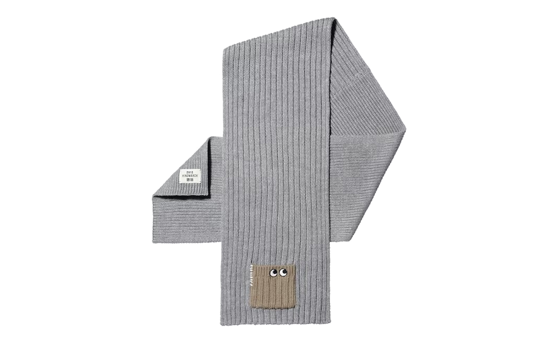 

UNIQLO Вязаные шарфы Unisex светло-серый