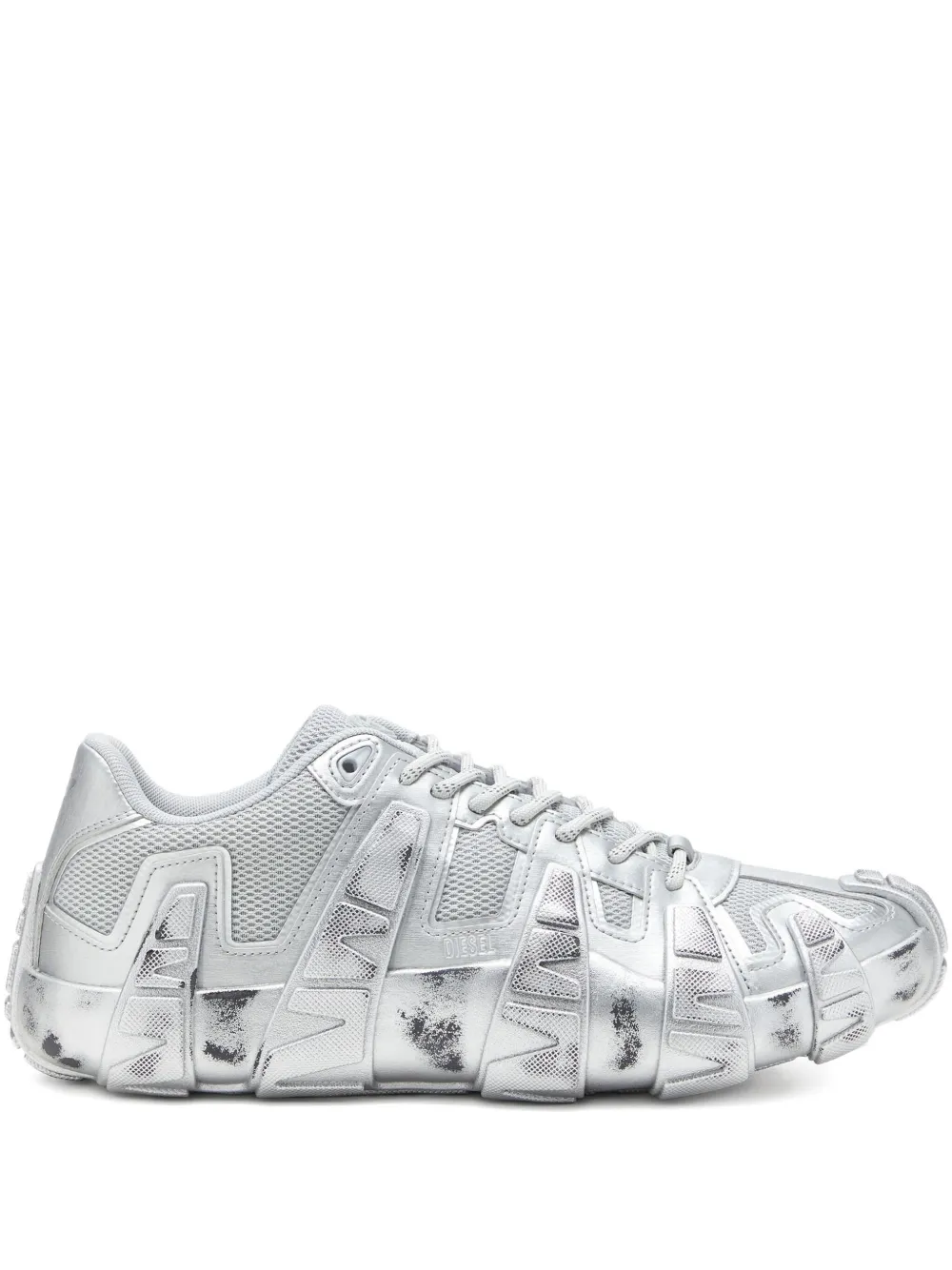 

Сетчатые кроссовки Griffe с эффектом металлик DIESEL, серебряный