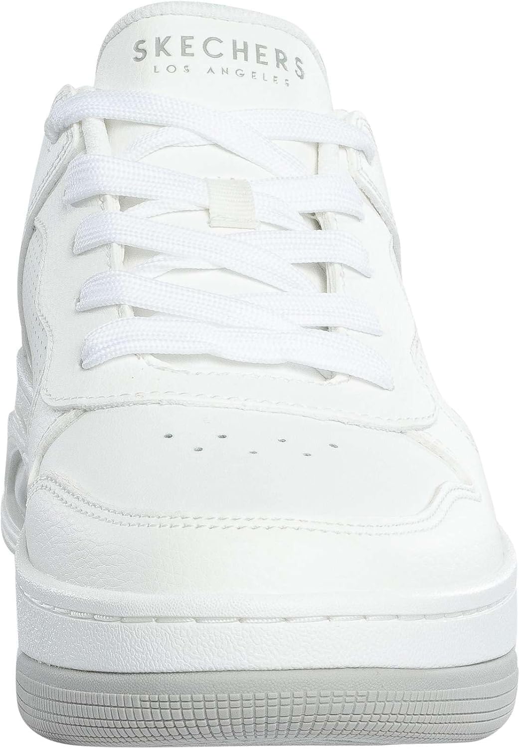 Мужские слипоны Skechers Uno Court - Acacia без использования рук, белый — фото 4